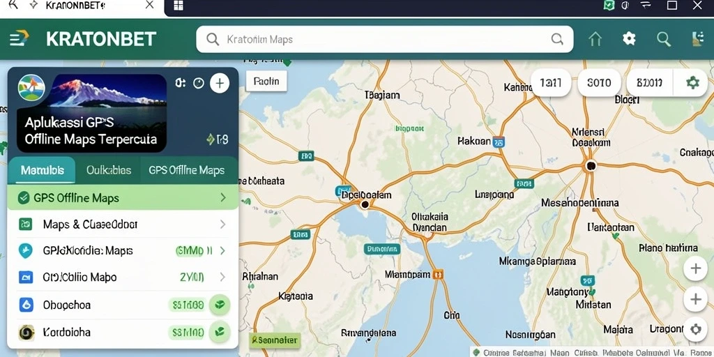 Tampilan antarmuka KRATONBET yang intuitif dan informatif.