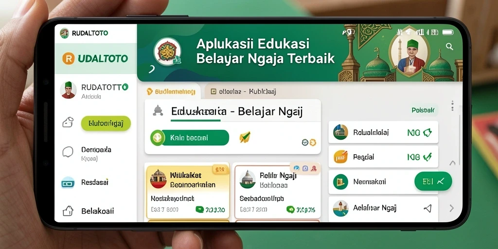 Antarmuka RUDALTOTO yang intuitif untuk belajar ngaji.