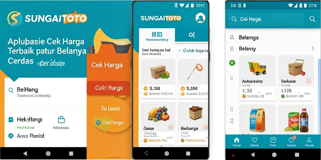 Antarmuka SUNGAITOTO dengan fitur Cek Harga yang intuitif.