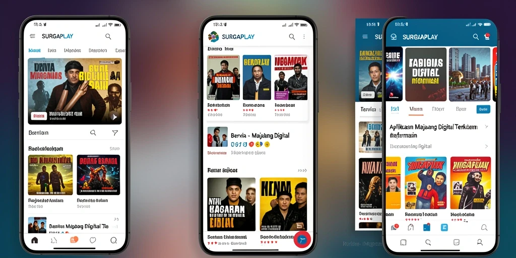 Tampilan antarmuka menarik dari aplikasi Majalah Digital SURGAPLAY.