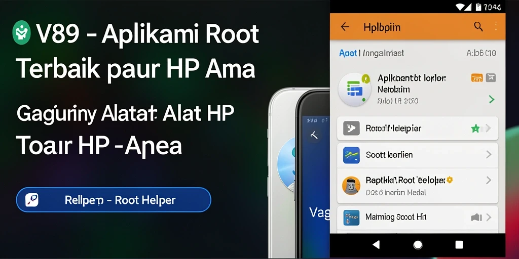 Tampilan antarmuka V89 yang memudahkan rooting perangkat.