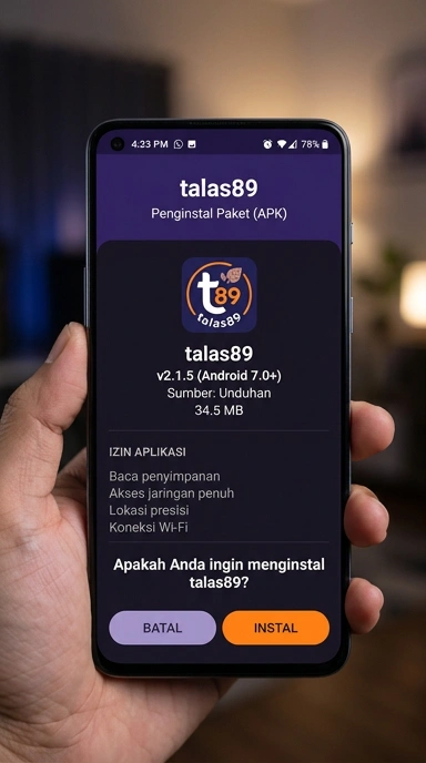 Unduh dan Instal APK talas89 untuk Android Indonesia