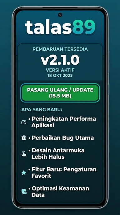 Riwayat Versi Talas89 untuk Pengguna Android